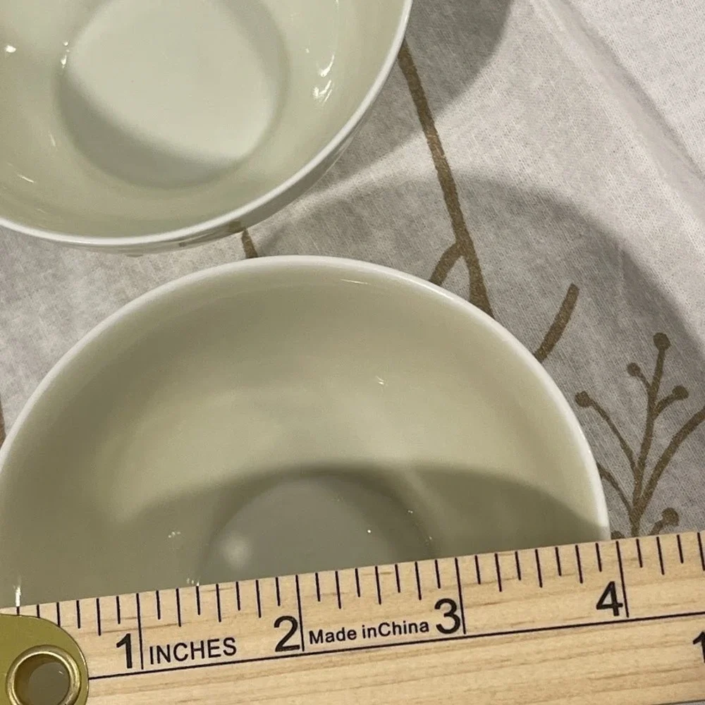 Vintage Nunome China Japan Tea Cups Set 4 Ivory Crackle Glaze Ceramic 4.25